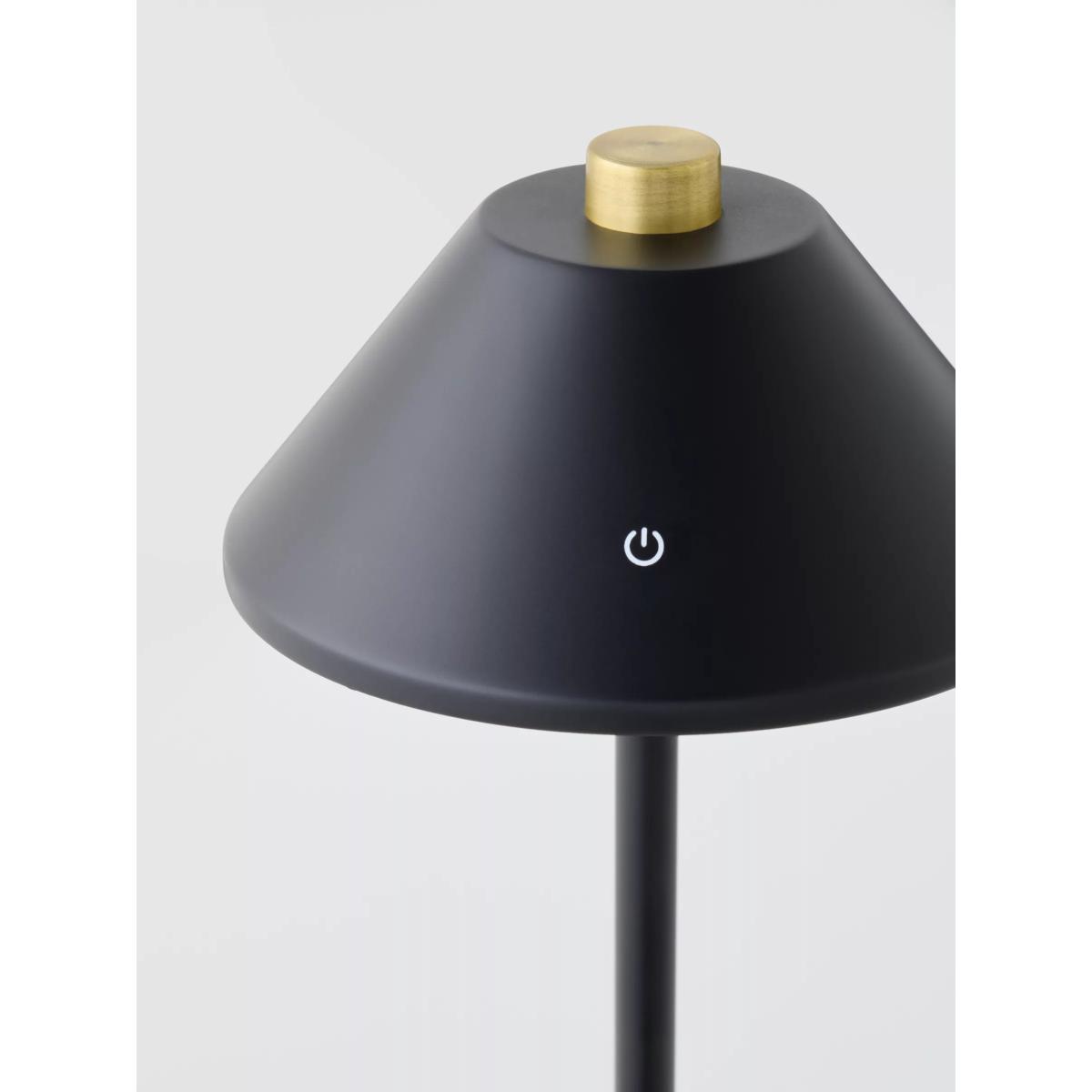 John Lewis Cone Cordless Rechargeable Table Lamp, Black – image 2
