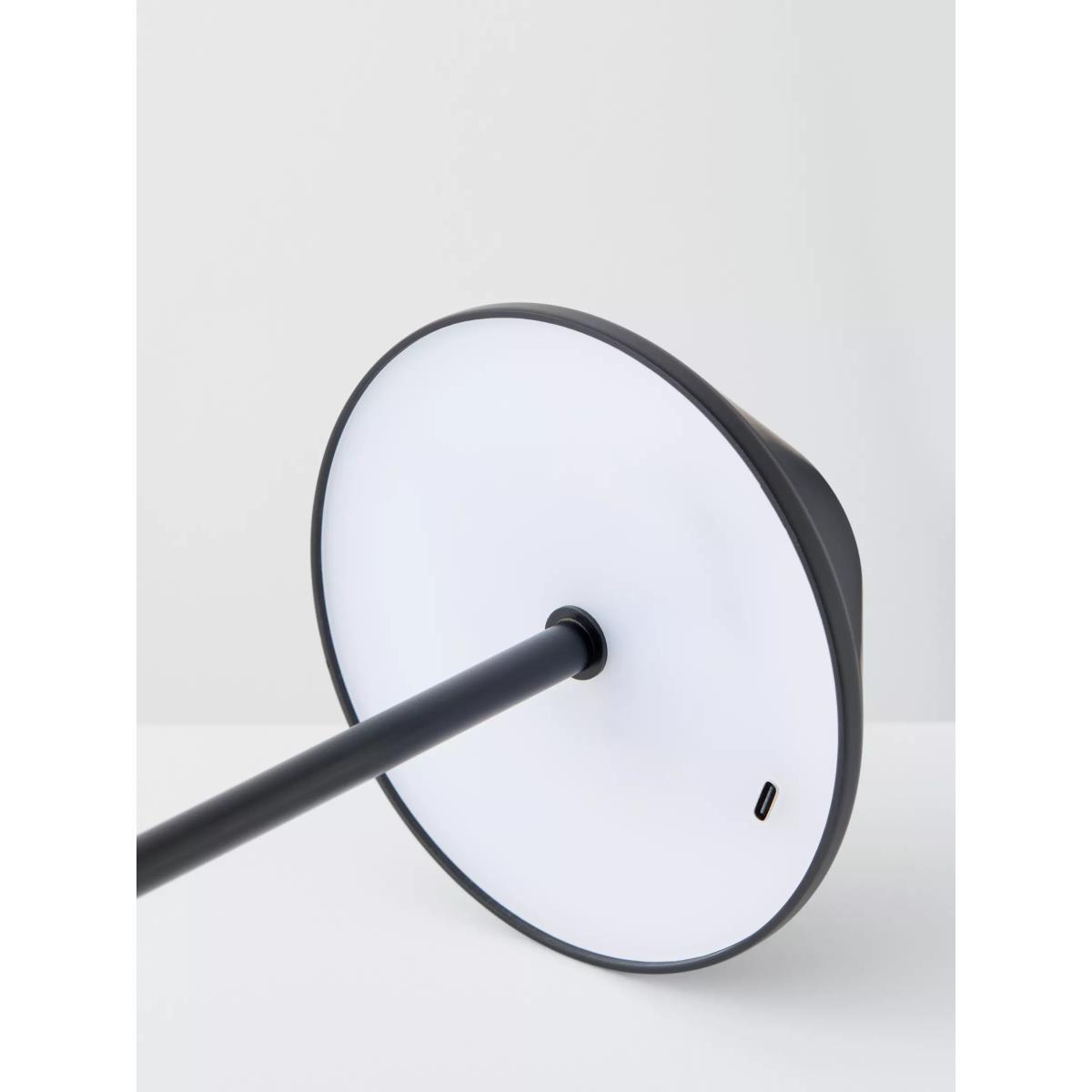 John Lewis Cone Cordless Rechargeable Table Lamp, Black – image 4