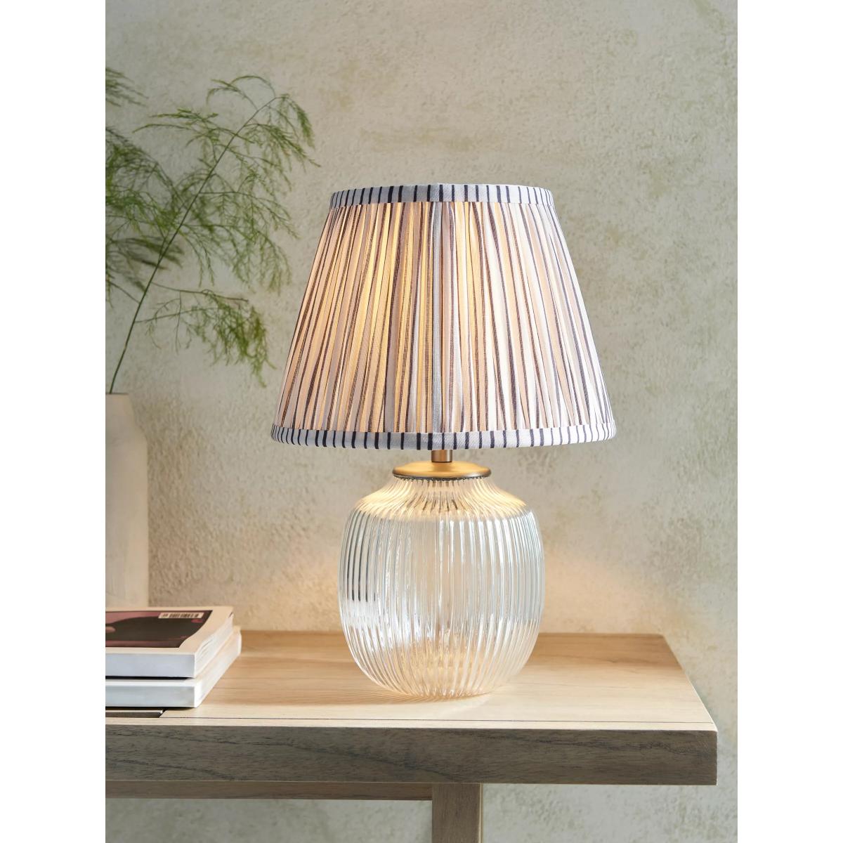 John Lewis Fulbrook Ribbed Glass Lamp Base, Clear – image 5