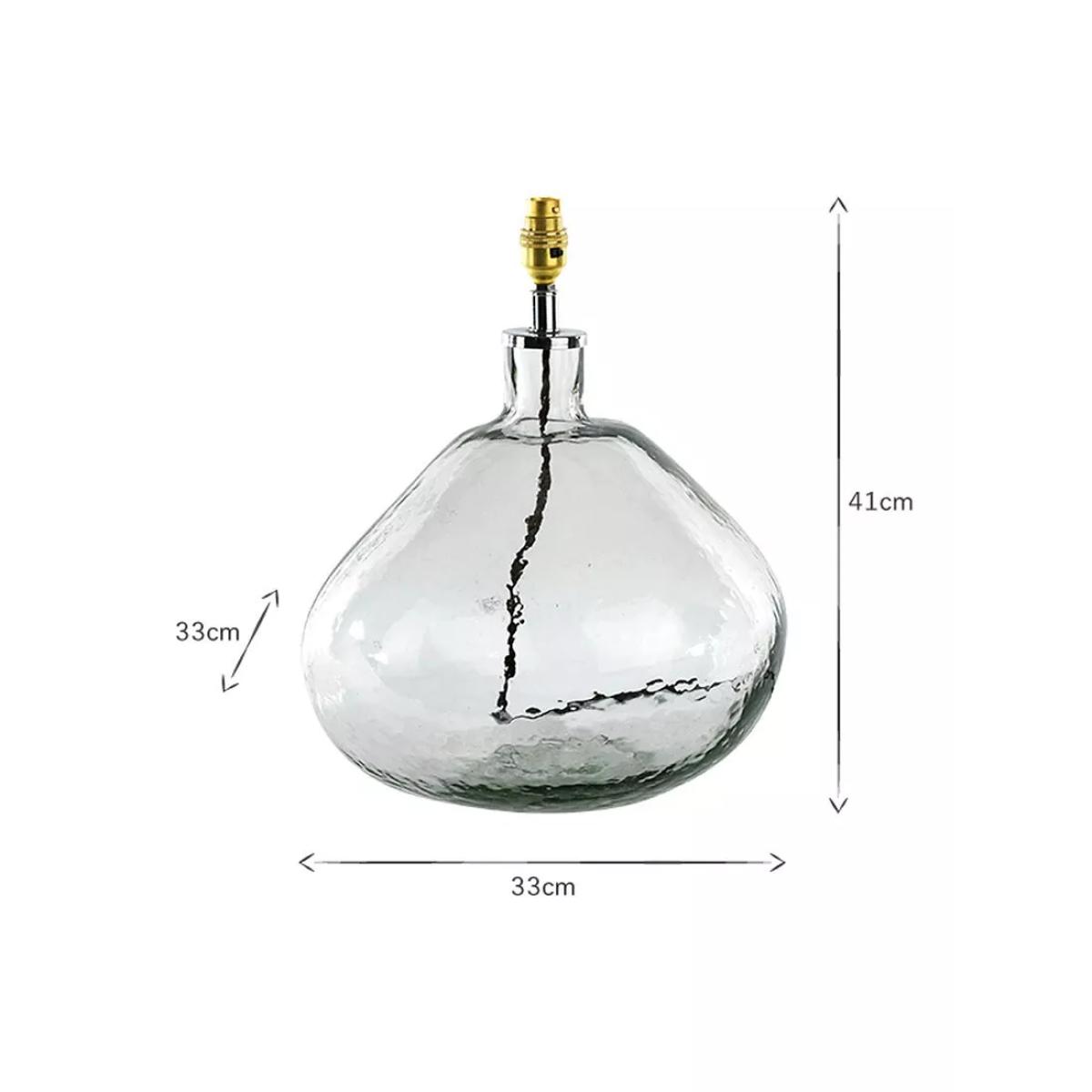 Nkuku Baba Large Wide Glass Lamp Base – image 3