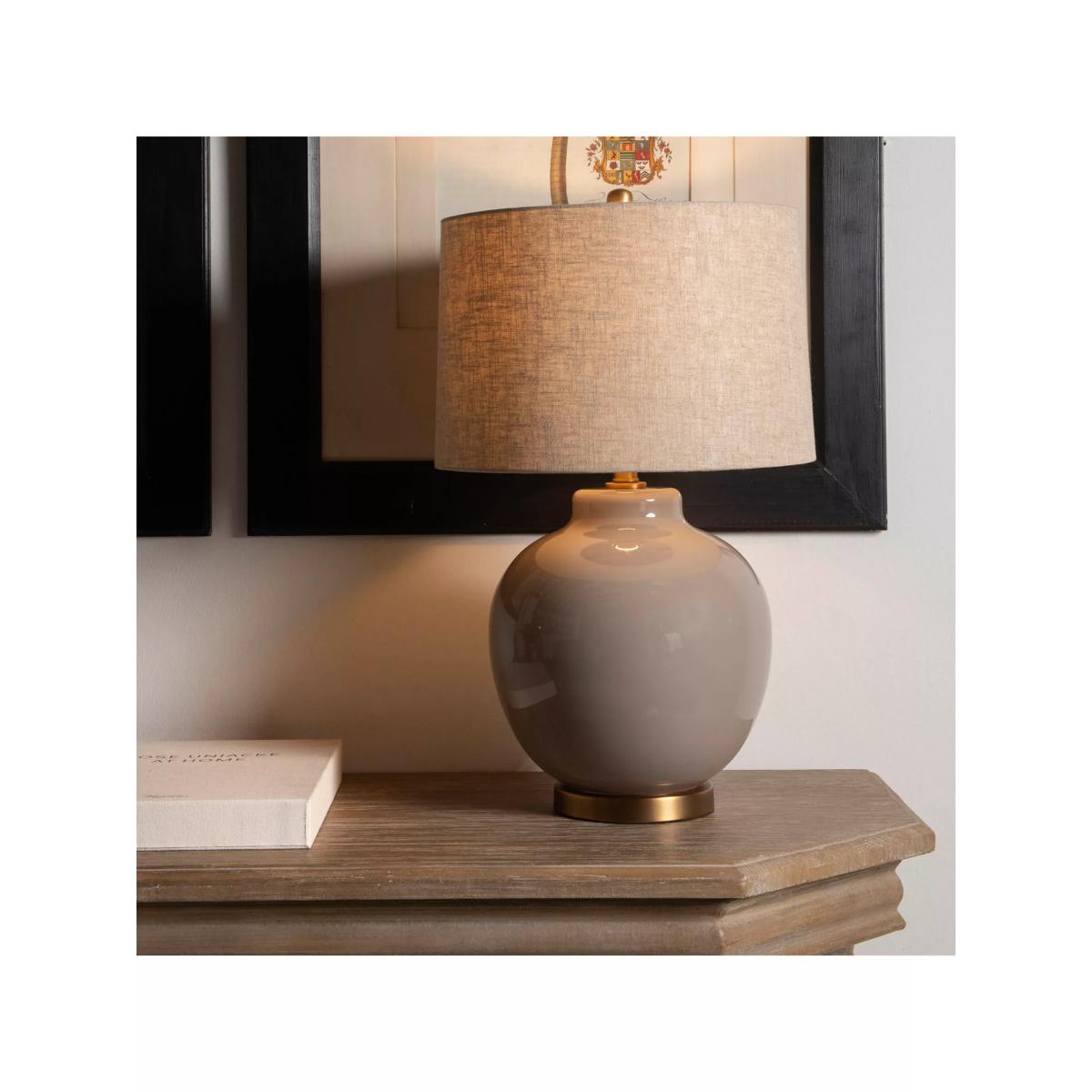 One.World Glass Table Lamp, Grey – image 2