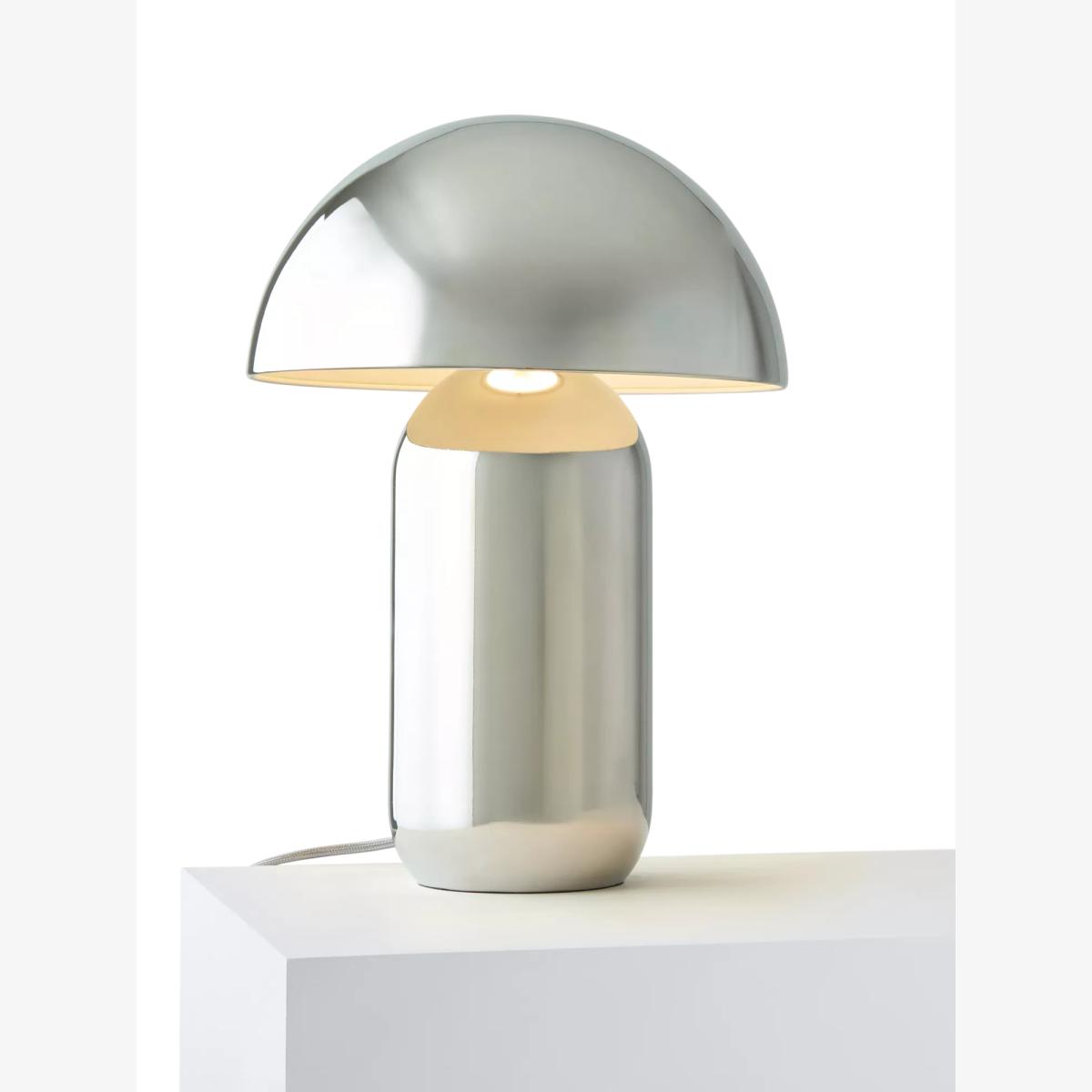 John Lewis Mushroom XL Table Lamp, Polished Chrome
