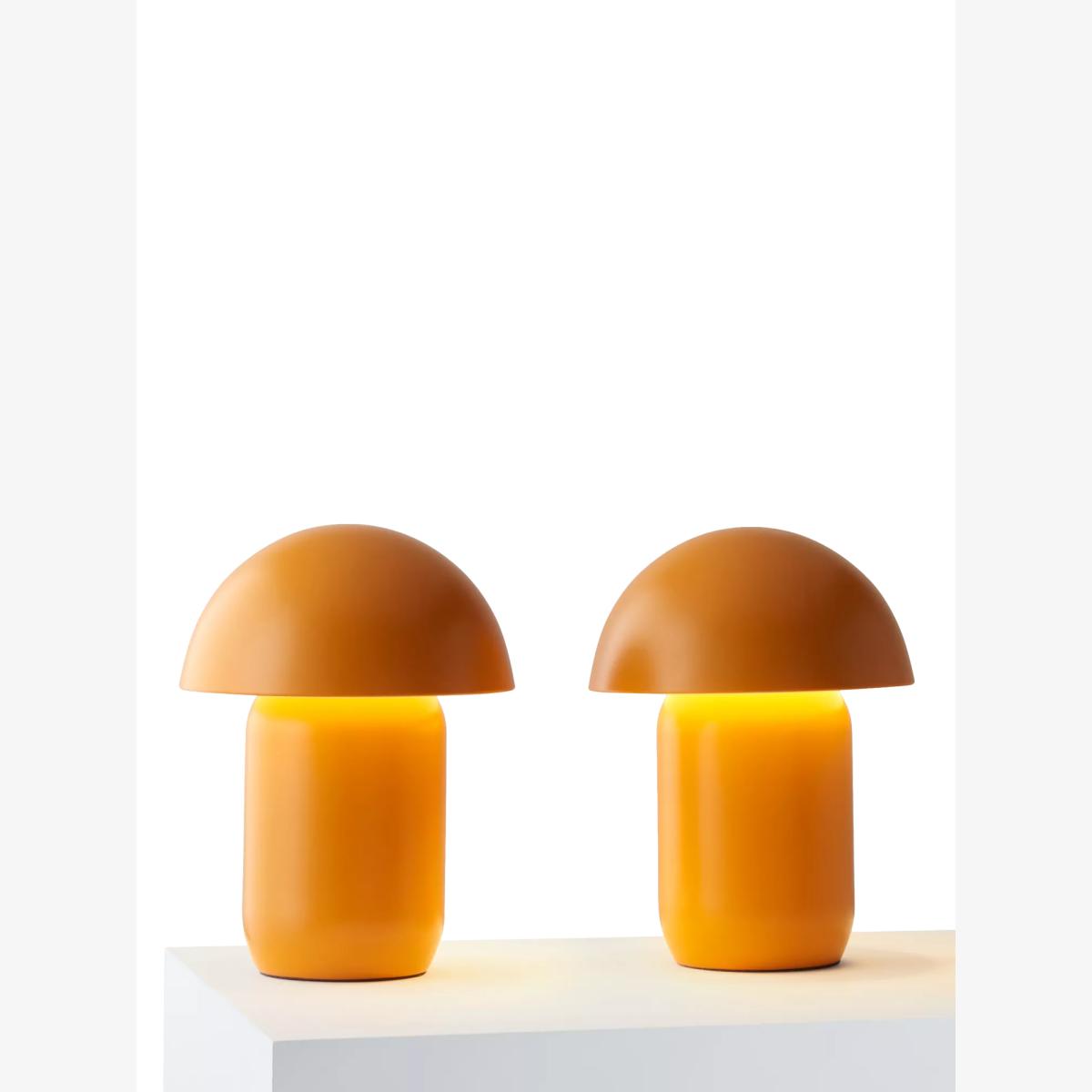 John Lewis Mini Mushroom Rechargeable Table Lamp, Set of 2