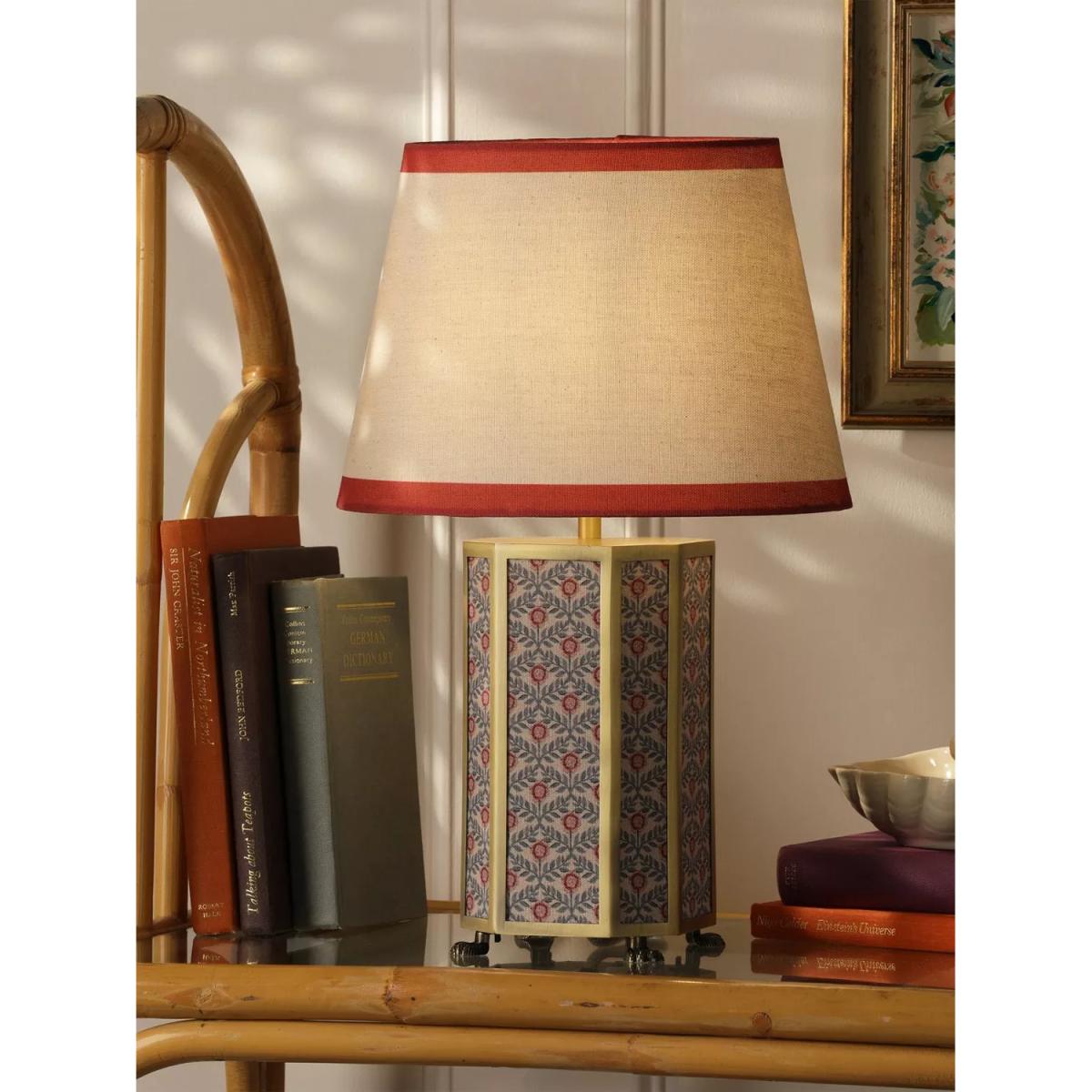 Joules Helmingham Claw Foot Floral Table Lamp, Light Green – image 2