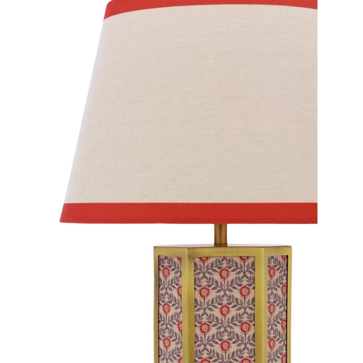 Joules Helmingham Claw Foot Floral Table Lamp, Light Green – image 4