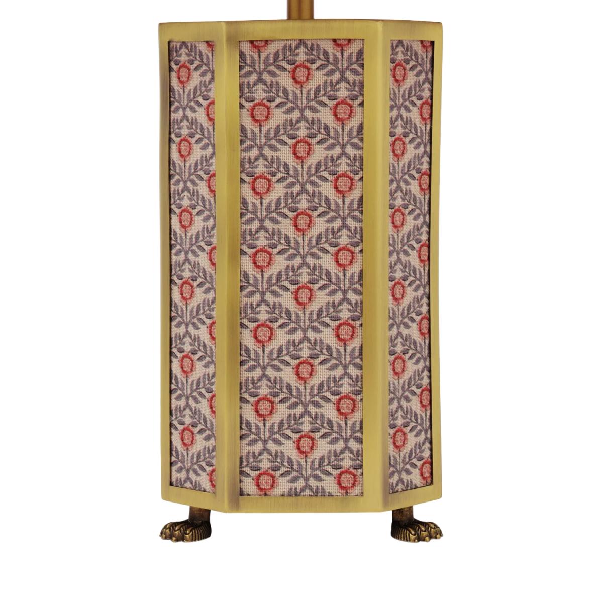 Joules Helmingham Claw Foot Floral Table Lamp, Light Green – image 5