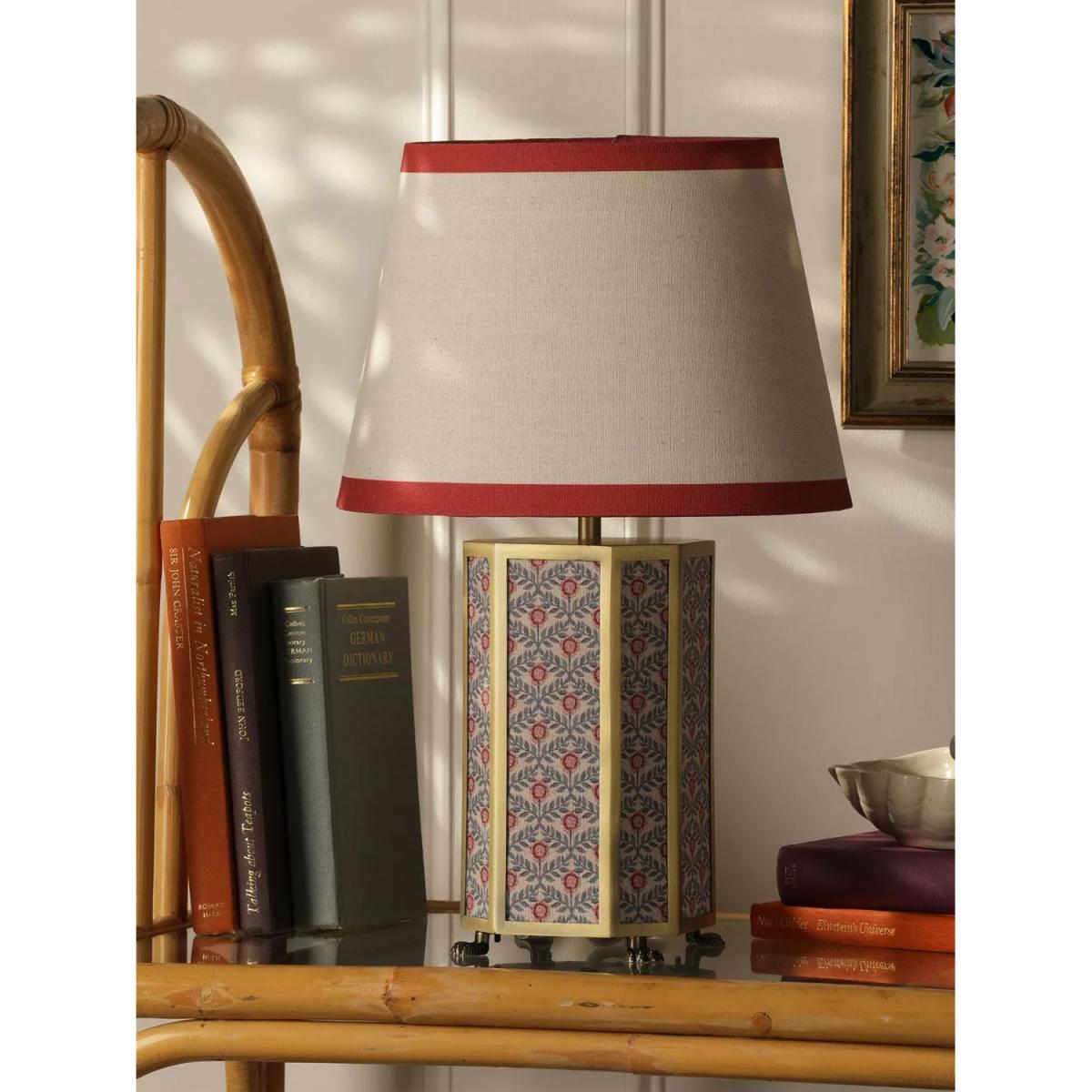 Joules Helmingham Claw Foot Floral Table Lamp, Light Green – image 6