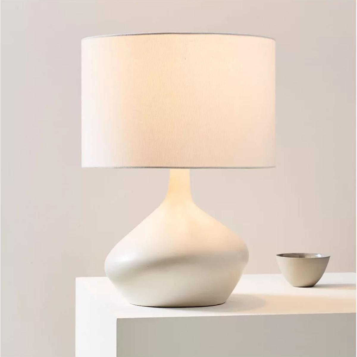 west elm Asymmetry Ceramic Table Lamp, White – image 1