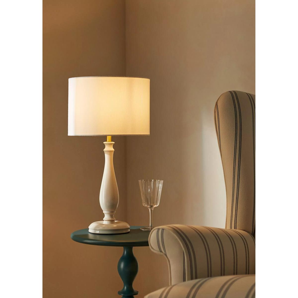 John Lewis Crackle Ceramic Lamp Base, White – image 2