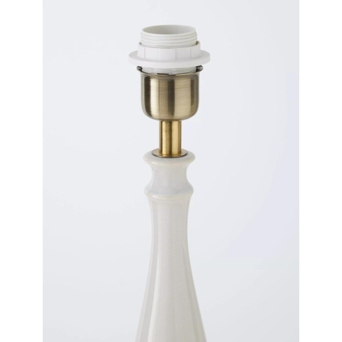 John Lewis Crackle Ceramic Lamp Base, White – image 4