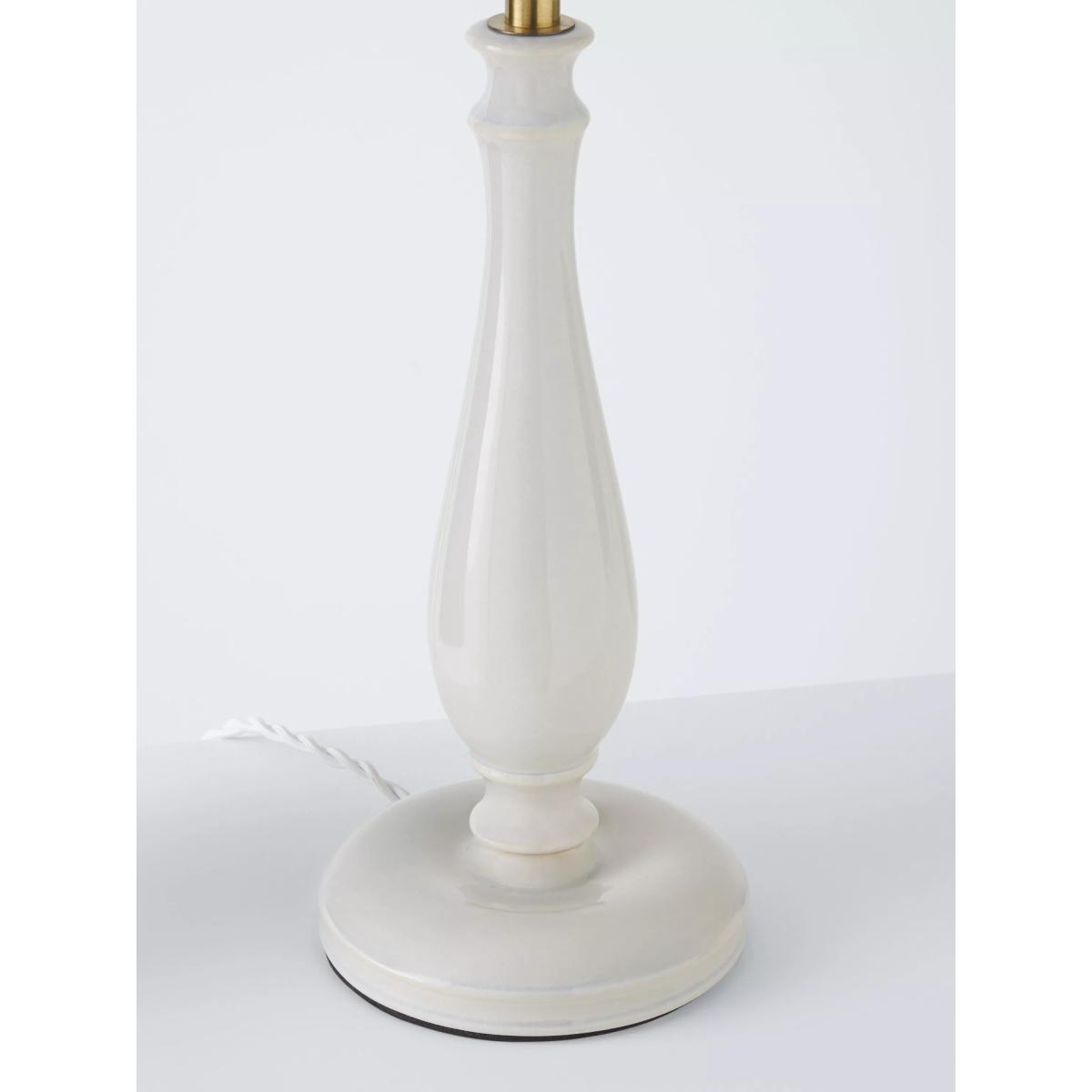 John Lewis Crackle Ceramic Lamp Base, White – image 5