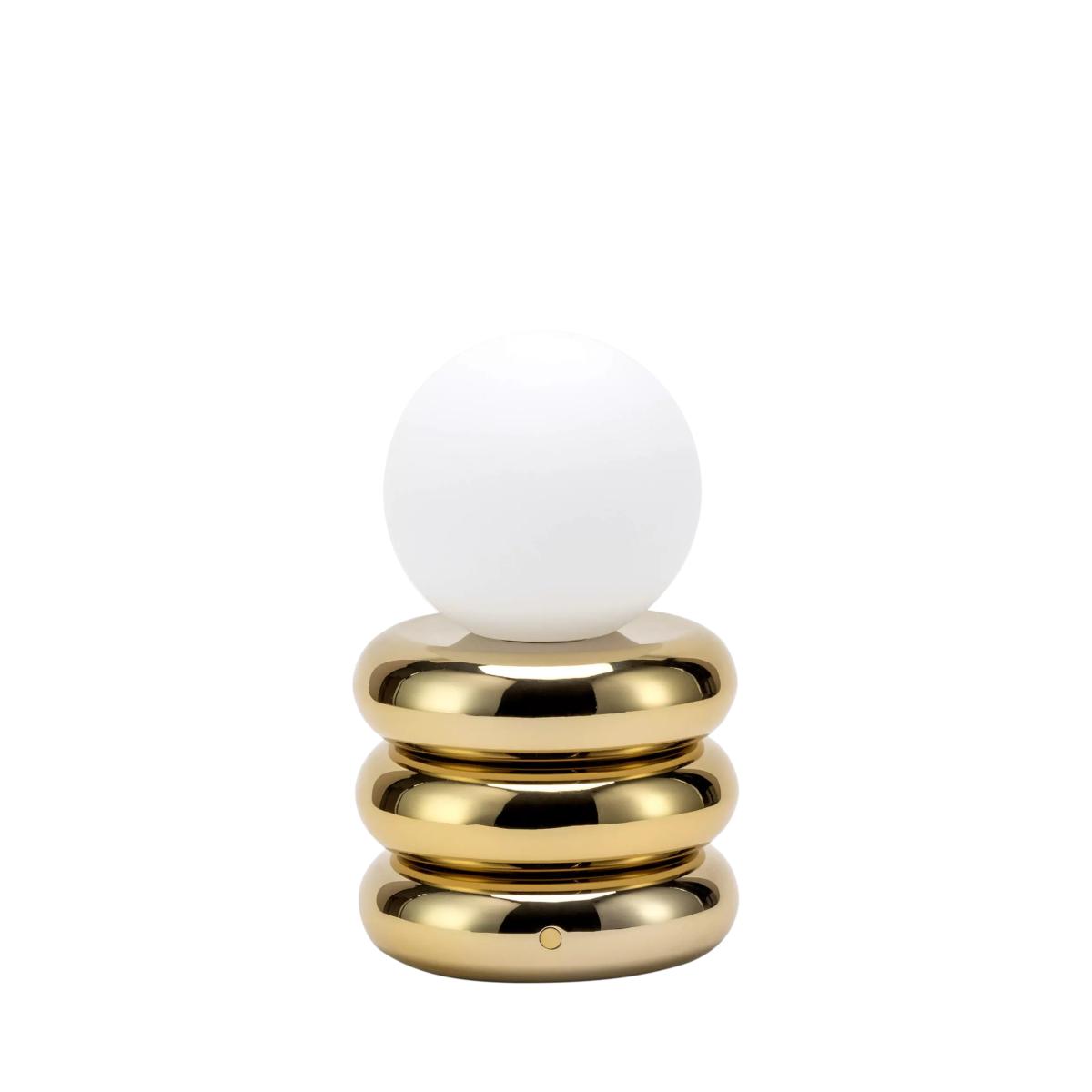 houseof Tube Cordless Portable Table Lamp, Brass – image 2