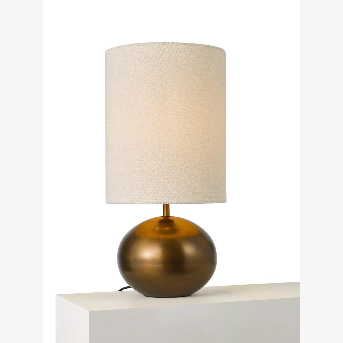 John Lewis Pebble Table Lamp, Patina Brass – image 1