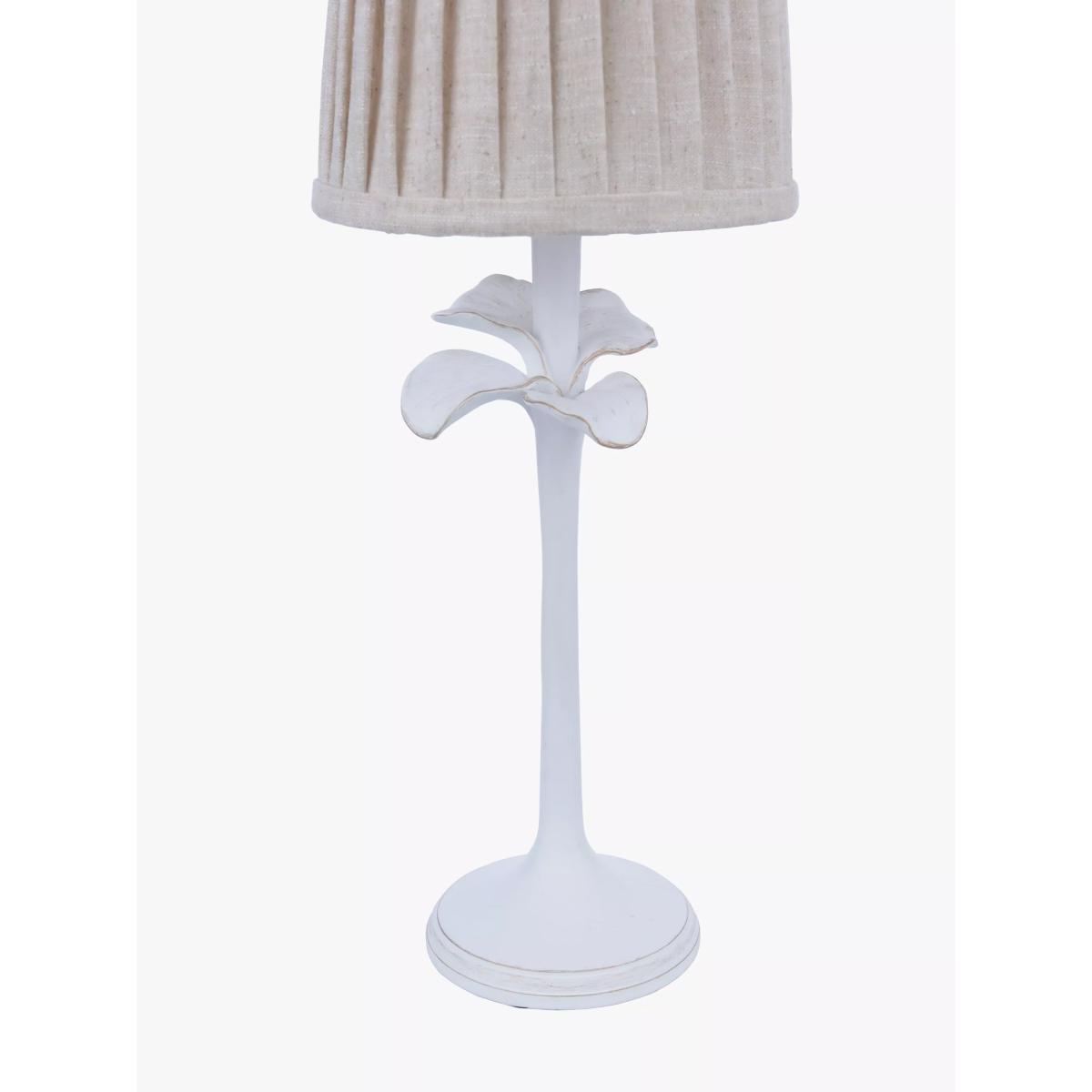Laura Ashley Eleni Pleated Shade Floral Table Lamp, White – image 6