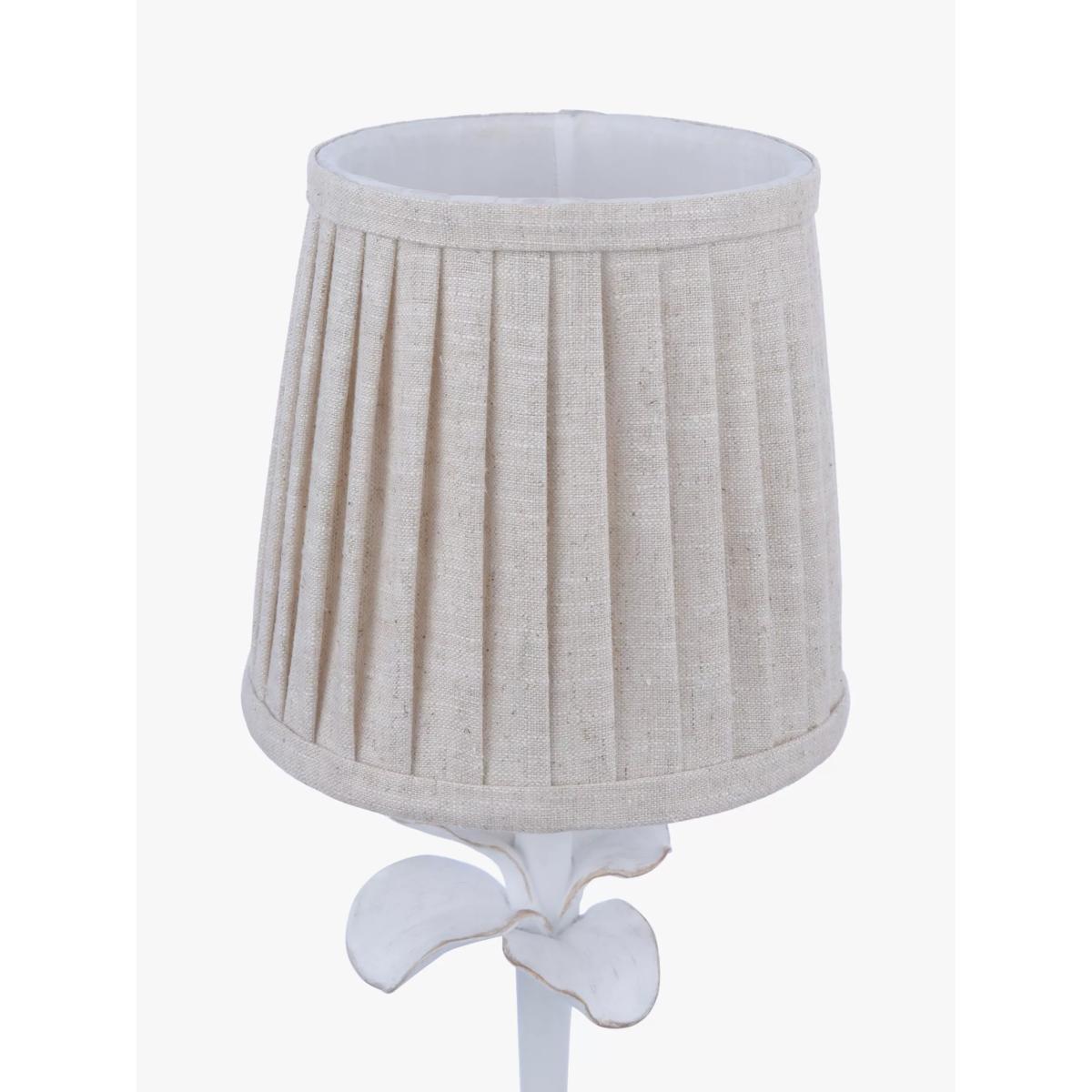 Laura Ashley Eleni Pleated Shade Floral Table Lamp, White – image 7