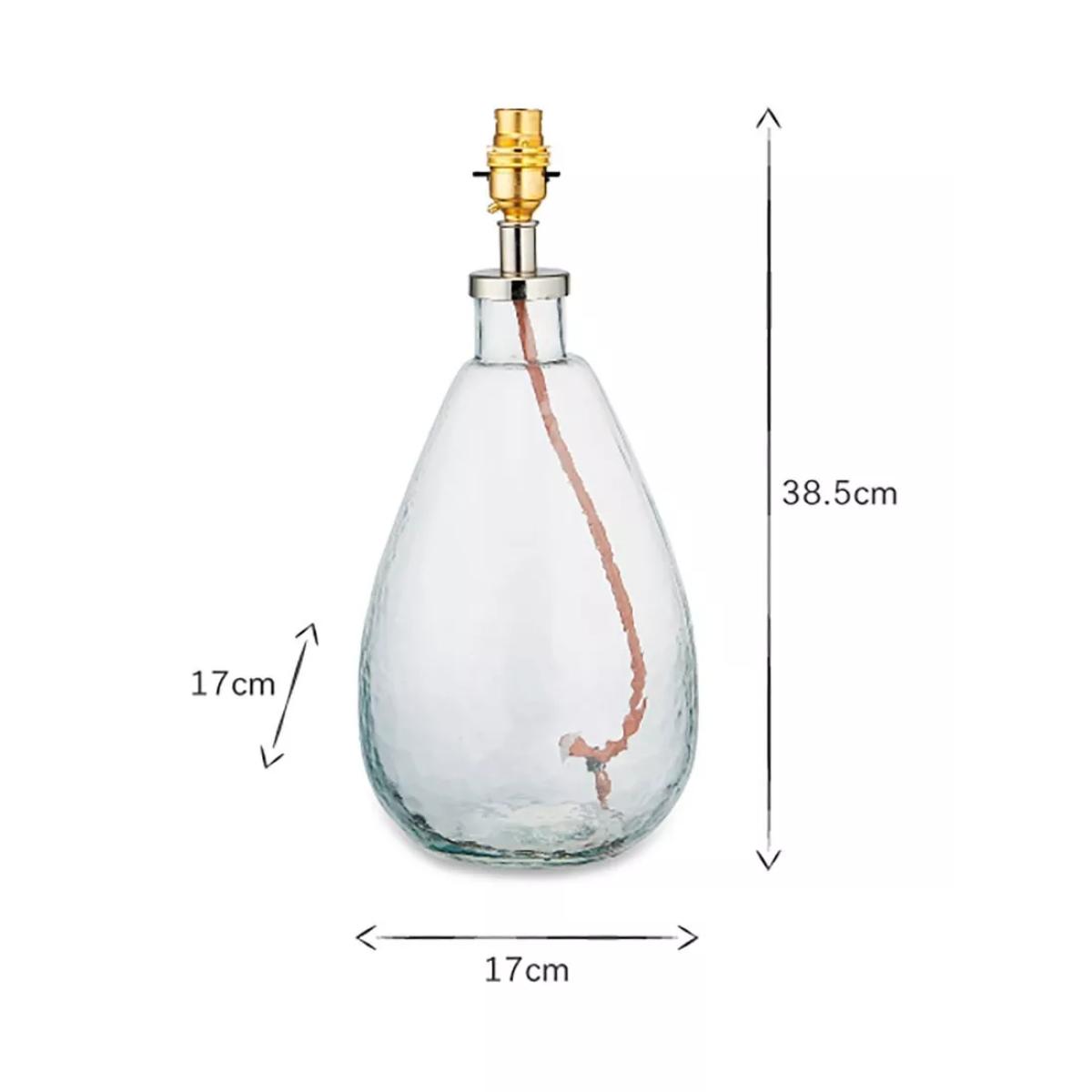 Nkuku Baba Small Tall Glass Lamp Base – image 3