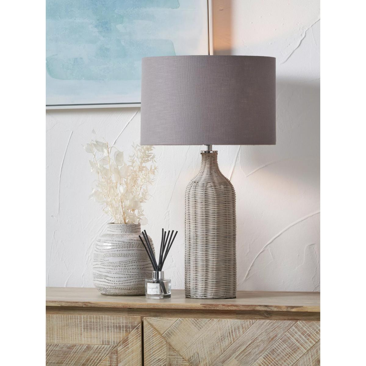 Pacific Anika Woven Rattan Table Lamp – image 3
