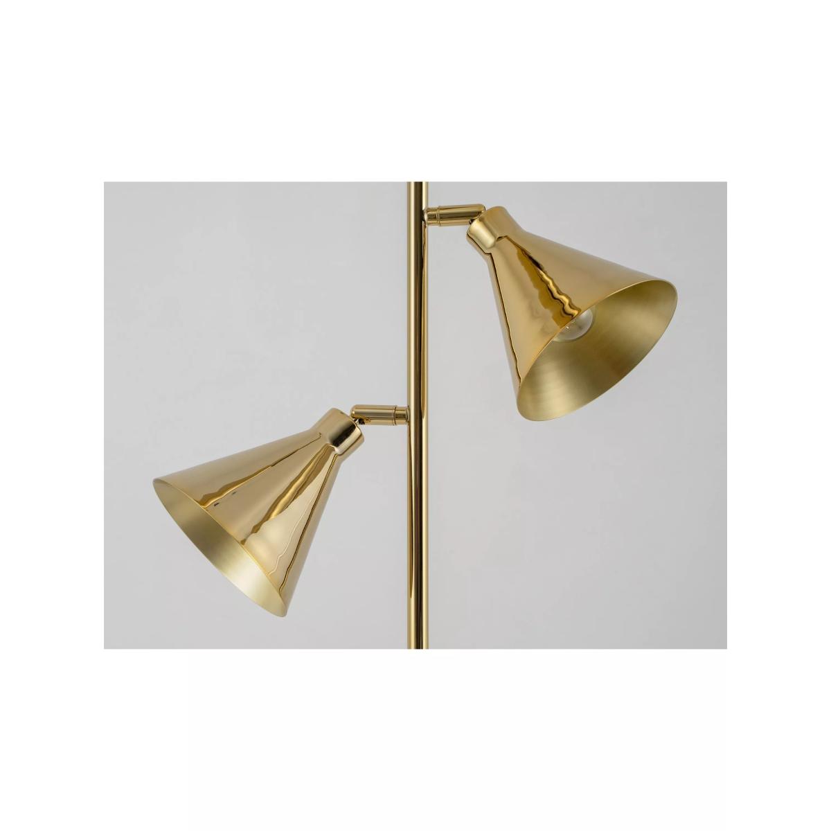 houseof Cone 3-Arm Floor Lamp, Brass – image 3