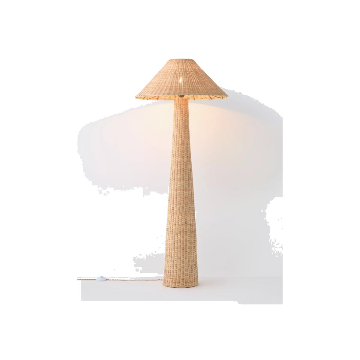 John Lewis Rattan Floor Lamp, Natural – image 1