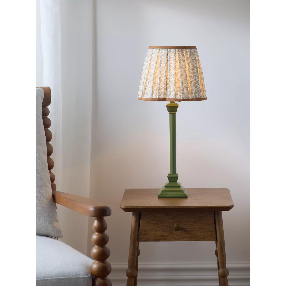 John Lewis x Sanderson Truffle Scallop Table Lamp, Green – image 6