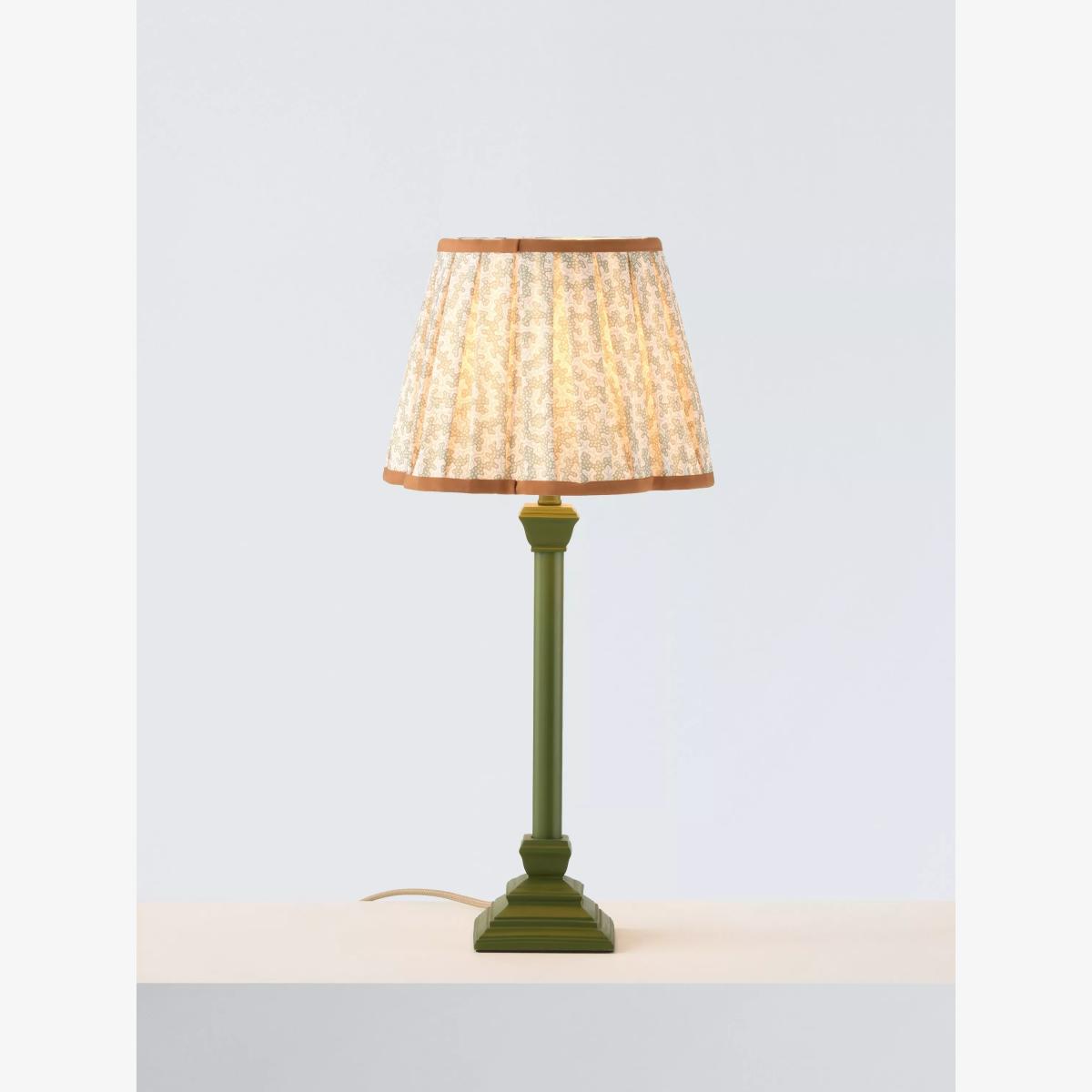 John Lewis x Sanderson Truffle Scallop Table Lamp, Green – image 1
