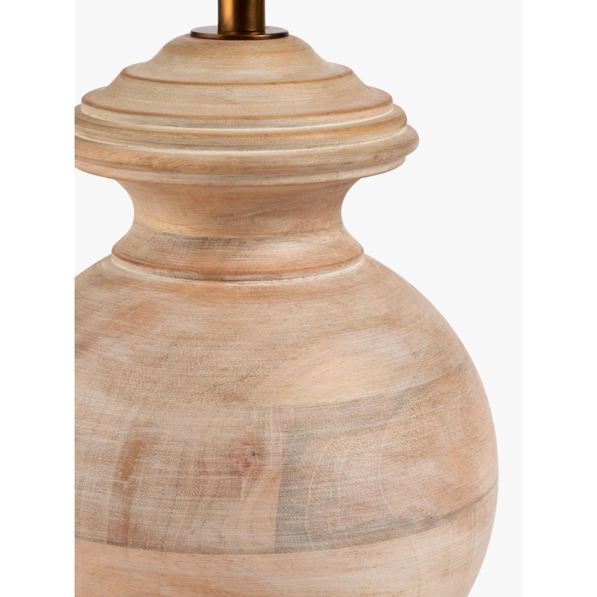 John Lewis Mango Wood Lamp Base, White Wash – image 3