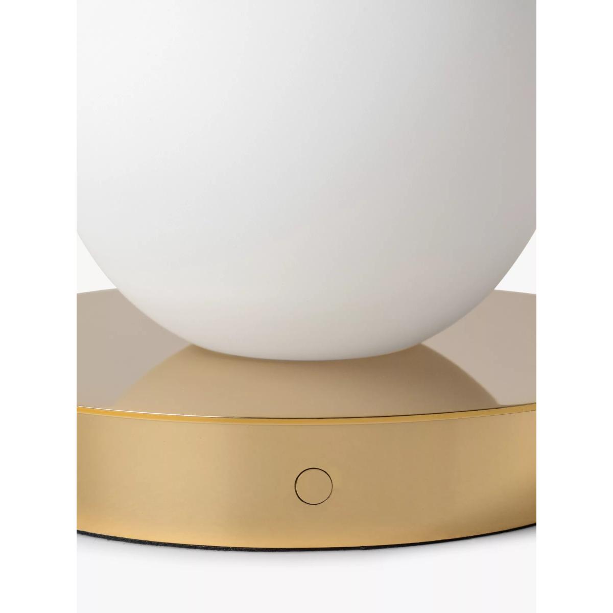 houseof Opal Disk Rechargeable Cordless Table Lamp, Brass – image 3