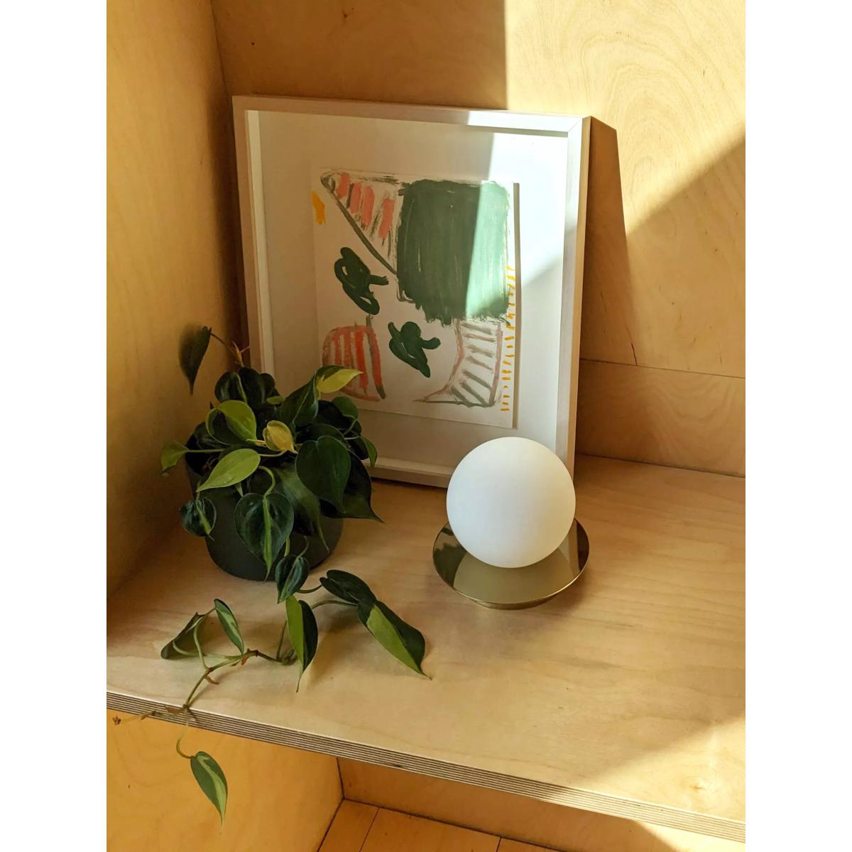 houseof Opal Disk Rechargeable Cordless Table Lamp, Brass – image 6