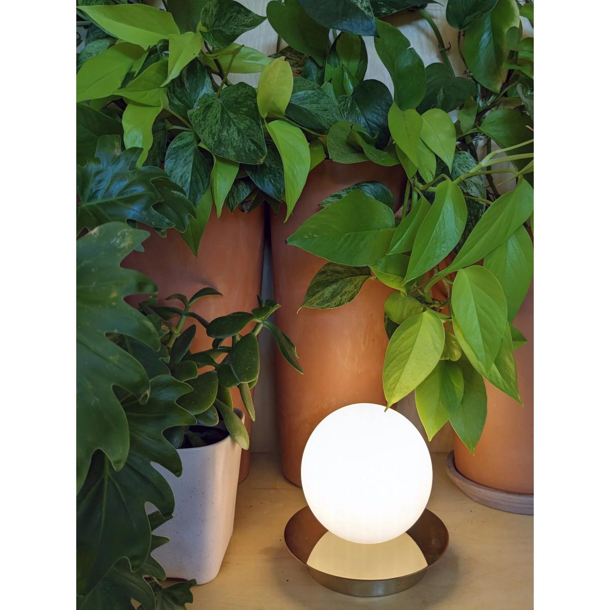 houseof Opal Disk Rechargeable Cordless Table Lamp, Brass – image 8