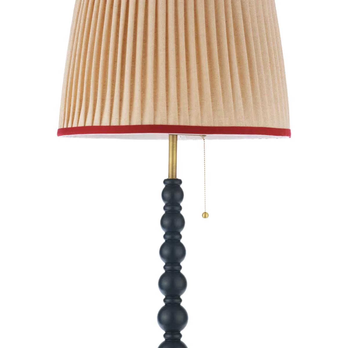 Joules Harewood Pleated Shade Bobbin Floor Lamp, Light Pink – image 4