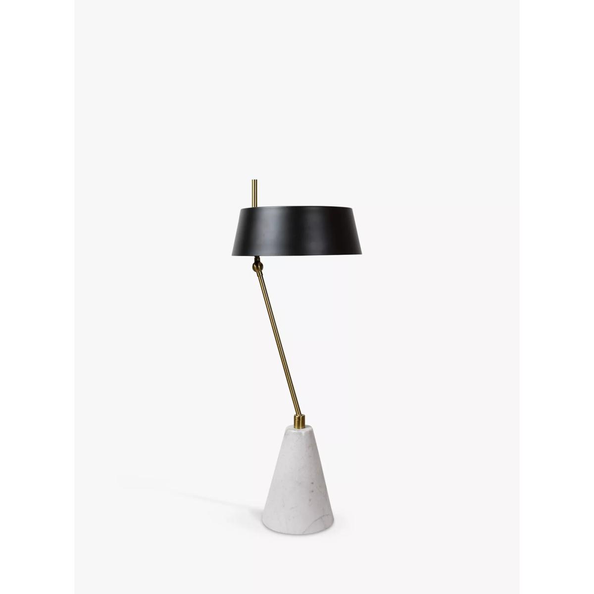 Pure White Lines Montreal Marble Desk Lamp, Black – image 2