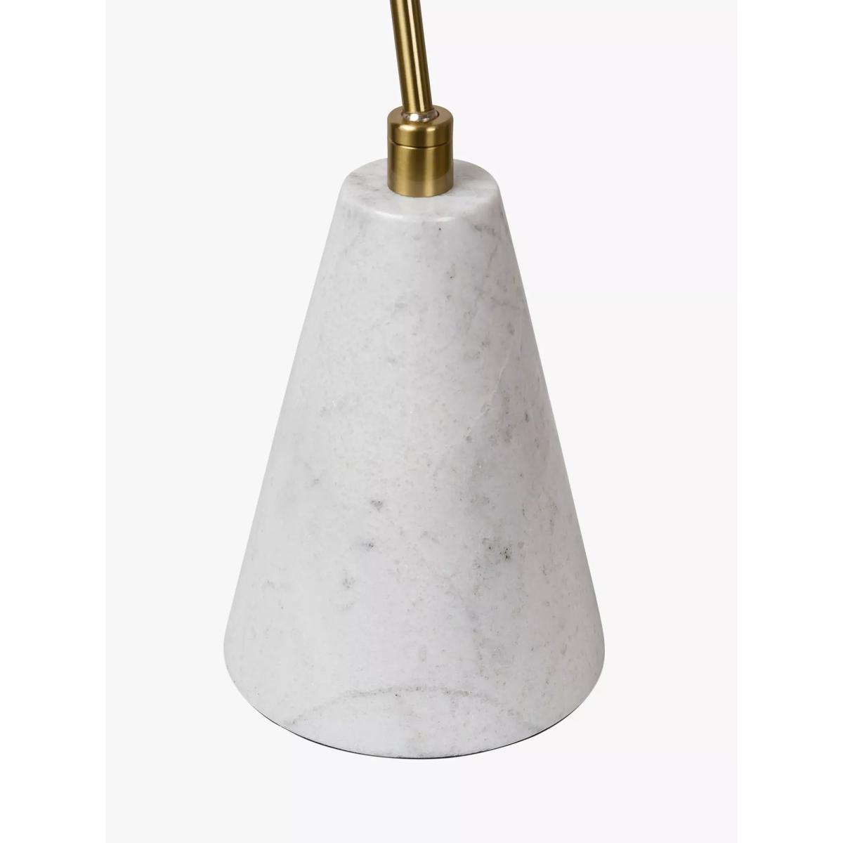 Pure White Lines Montreal Marble Desk Lamp, Black – image 3