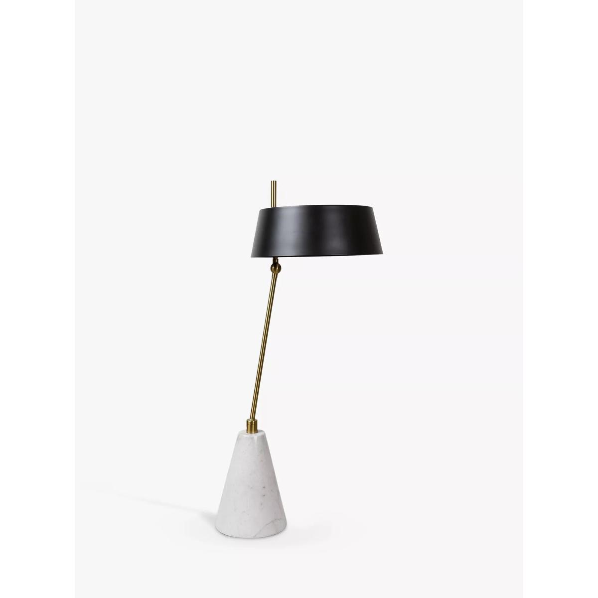 Pure White Lines Montreal Marble Desk Lamp, Black – image 4
