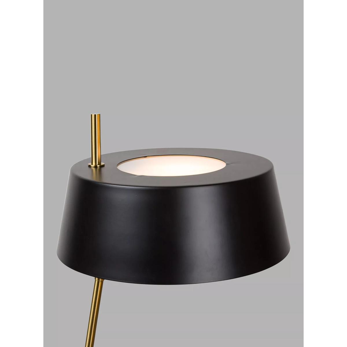 Pure White Lines Montreal Marble Desk Lamp, Black – image 5