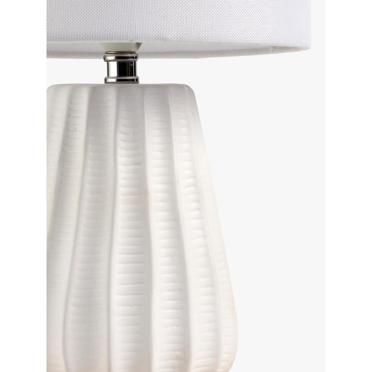 John Lewis Mini Luka Ceramic Table Lamps, Set of 2, White – image 3
