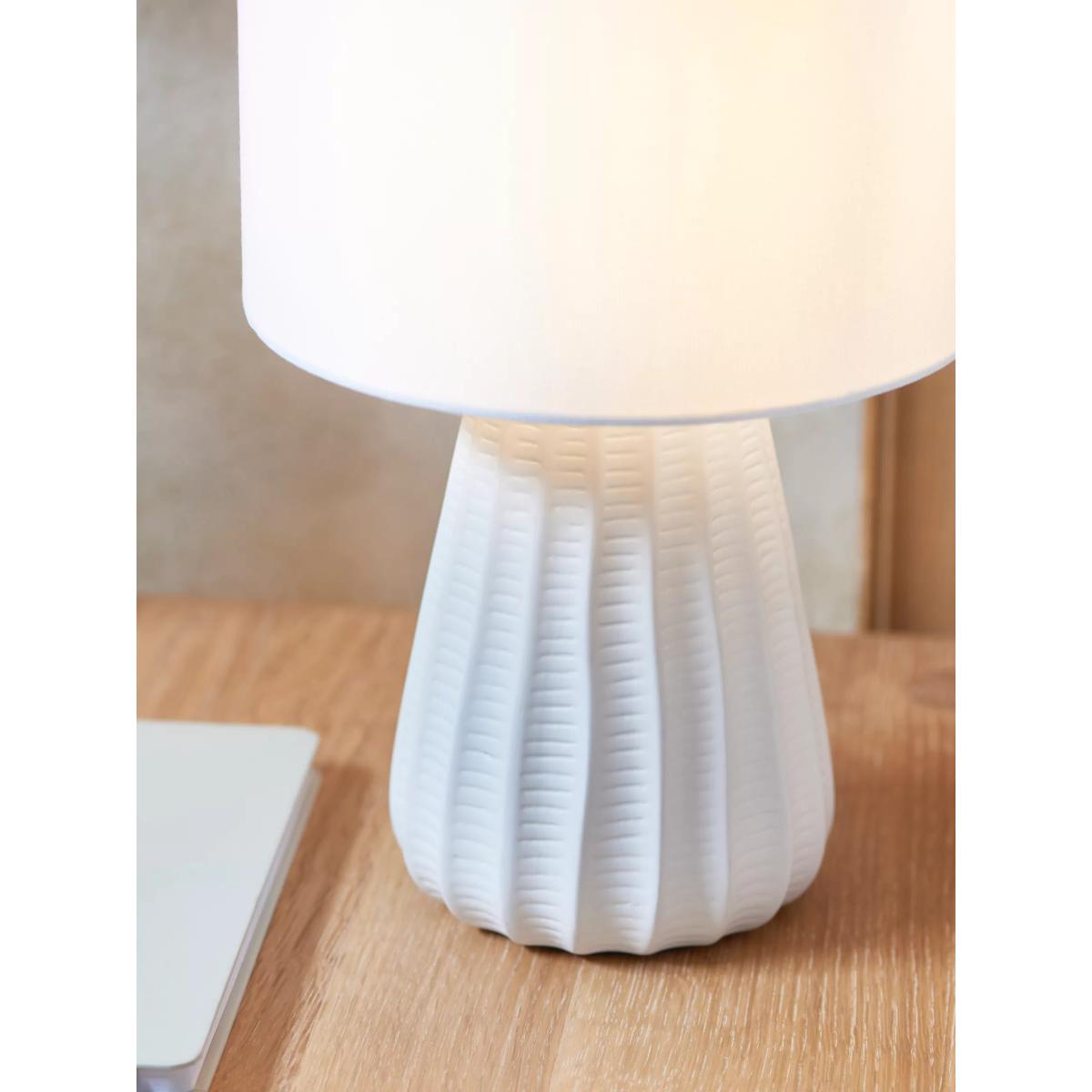 John Lewis Mini Luka Ceramic Table Lamps, Set of 2, White – image 5