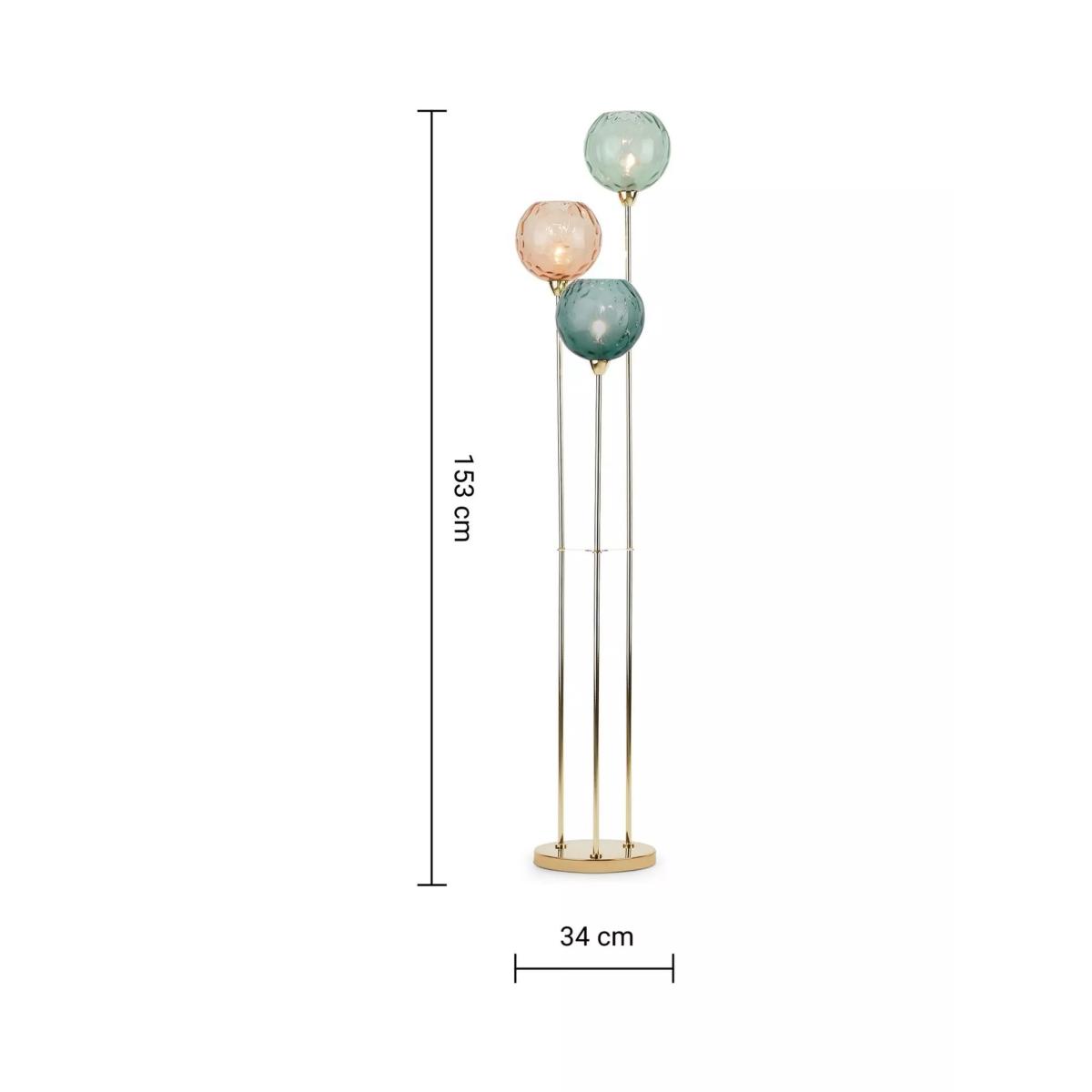 MADE Ilaria Triple Floor Lamp, Multi – image 4