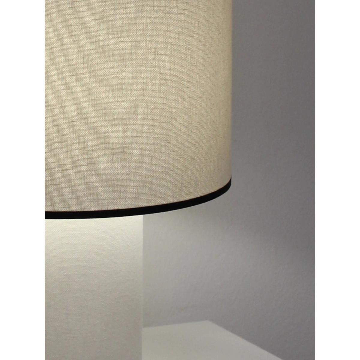 John Lewis Scandi Table Lamp, Off White/Black – image 3