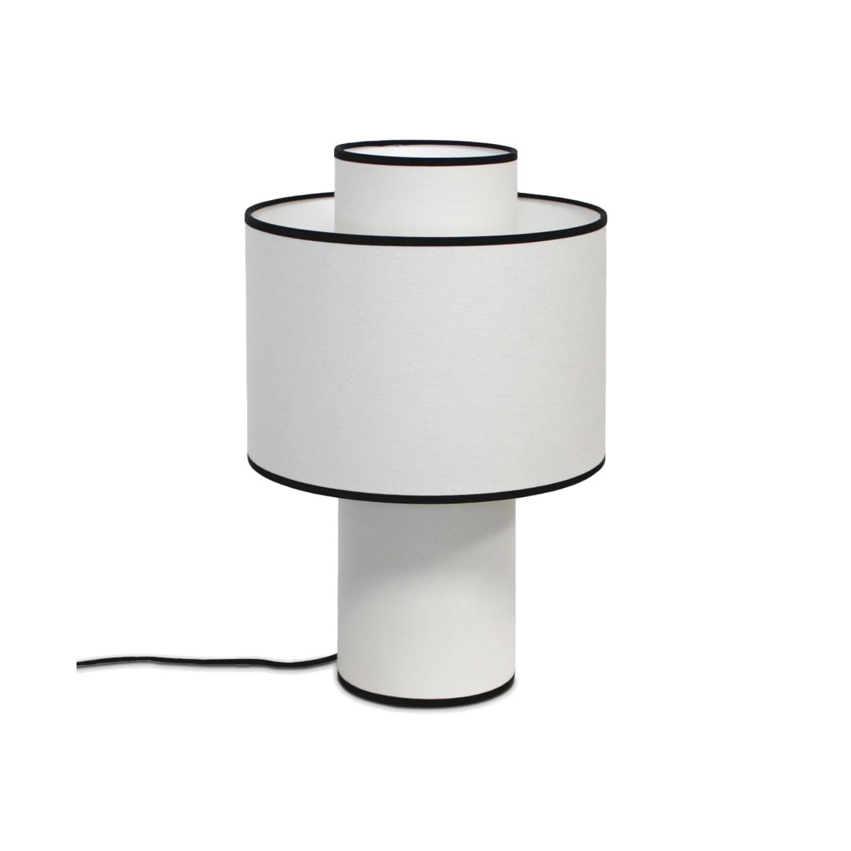 John Lewis Scandi Table Lamp, Off White/Black – image 1