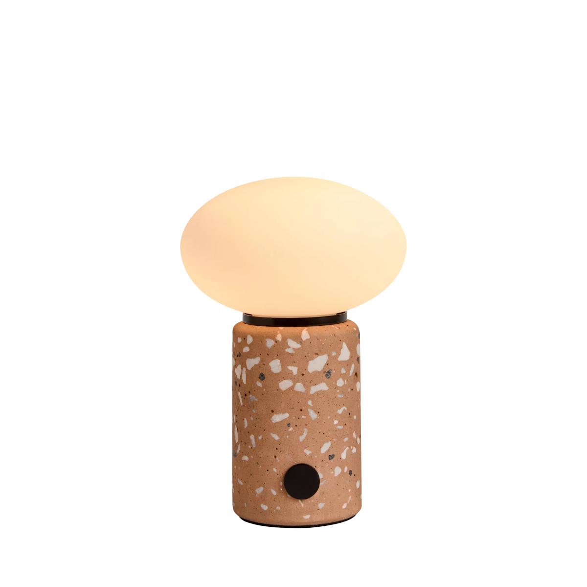 MADE Mirissa Rechargeable Portable Terrazzo Table Lamp, Brown – image 2