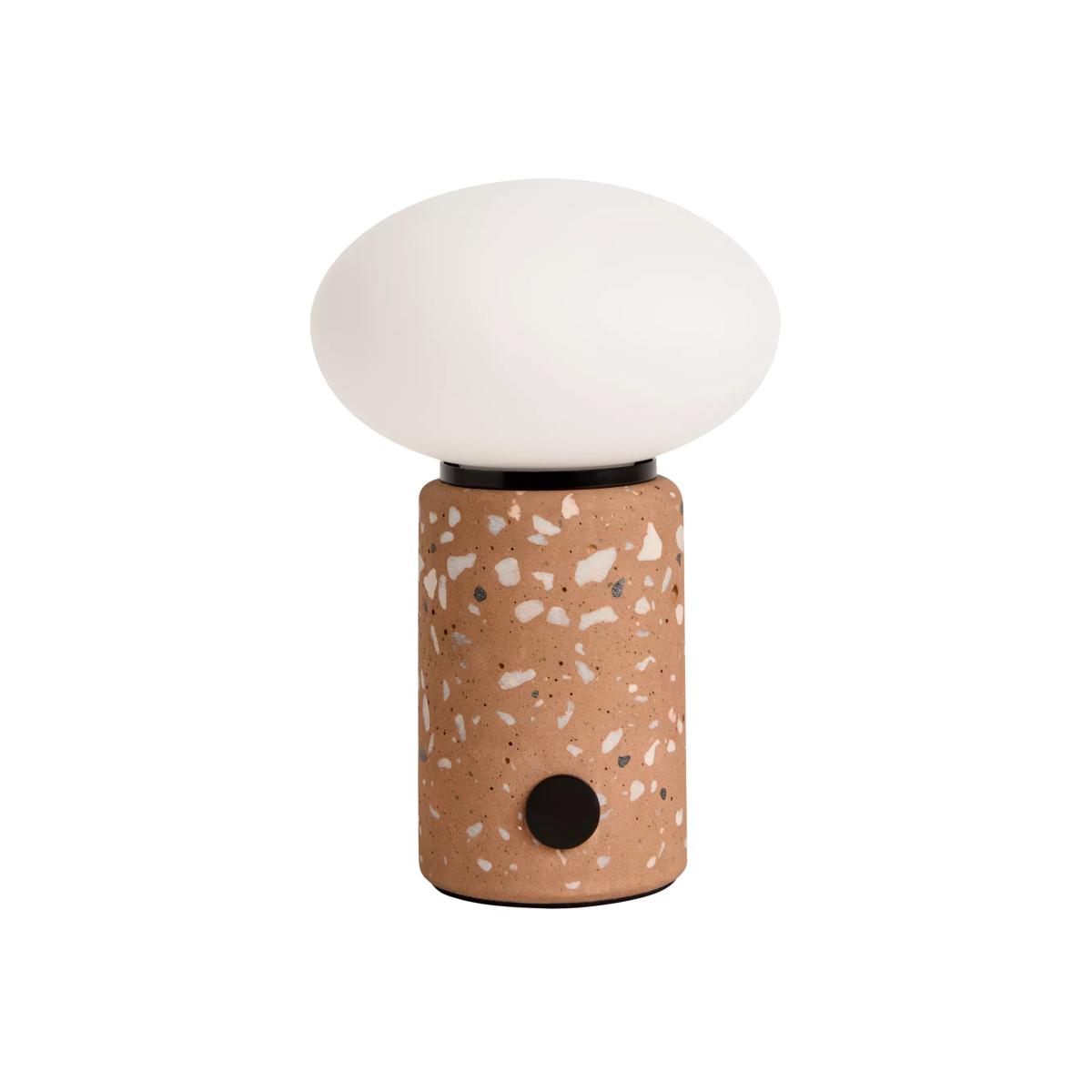 MADE Mirissa Rechargeable Portable Terrazzo Table Lamp, Brown – image 1