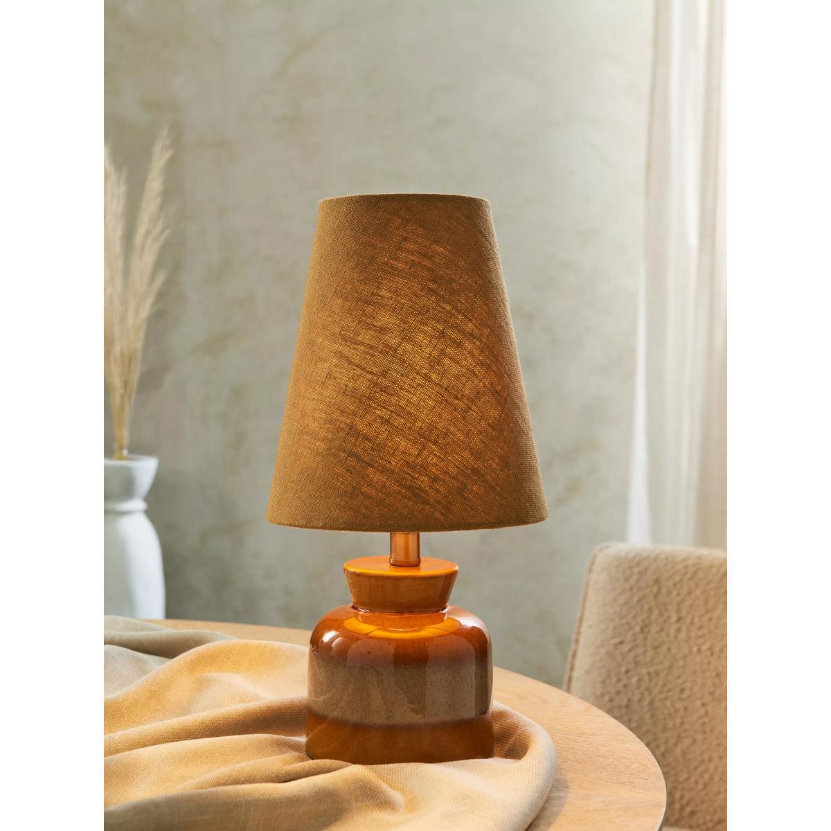 John Lewis Rowe Table Lamp, Orange – image 7