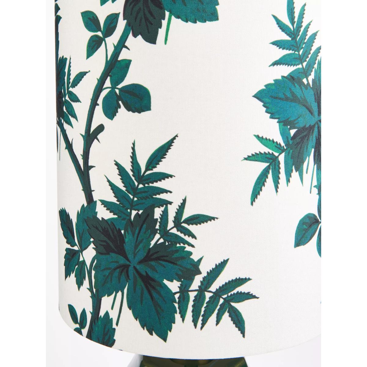 John Lewis X Collagerie Botanical Vine Print Faceted Ceramic Table Lamp, Green – image 3