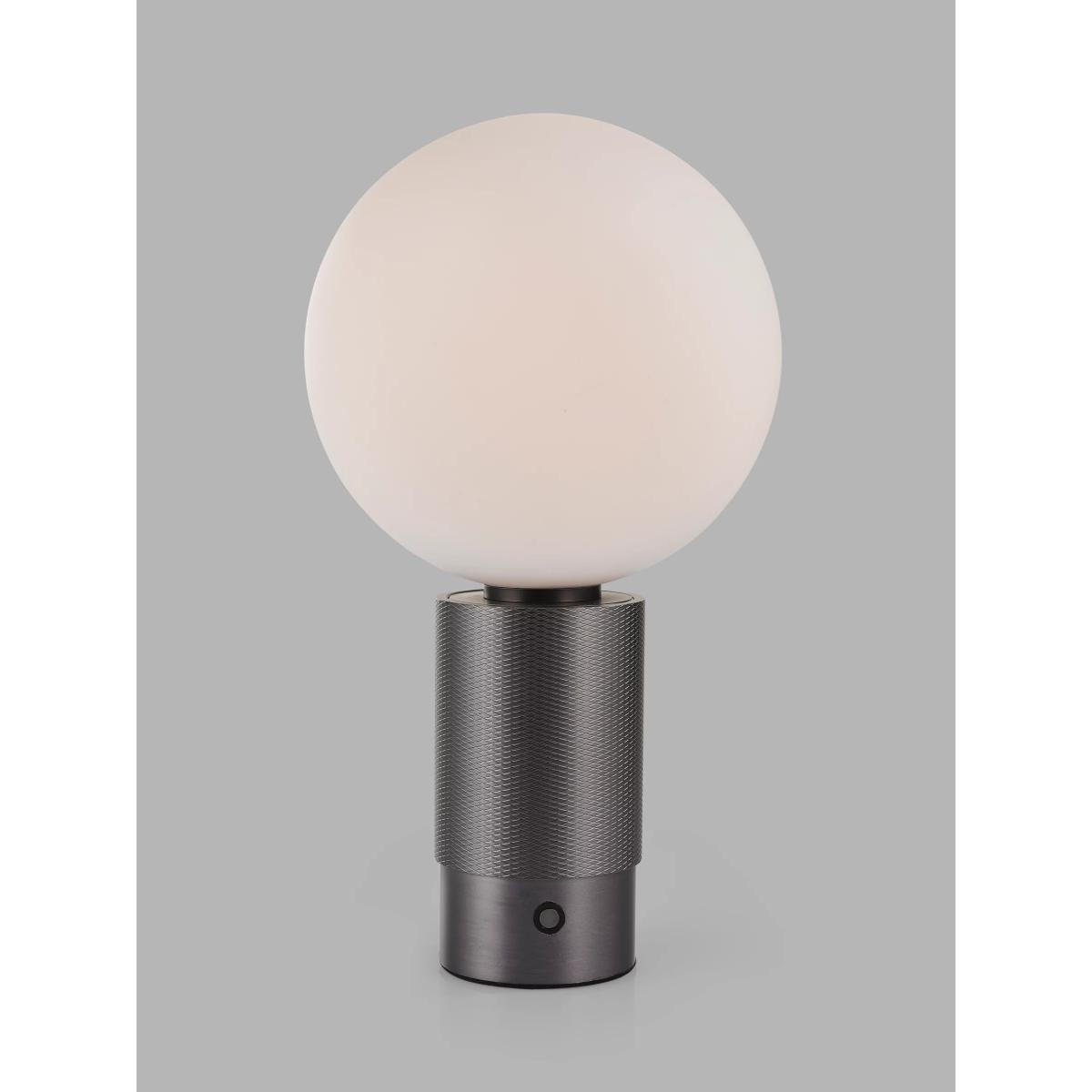John Lewis Monty Rechargeable Portable Table Lamp, Black Brass – image 2