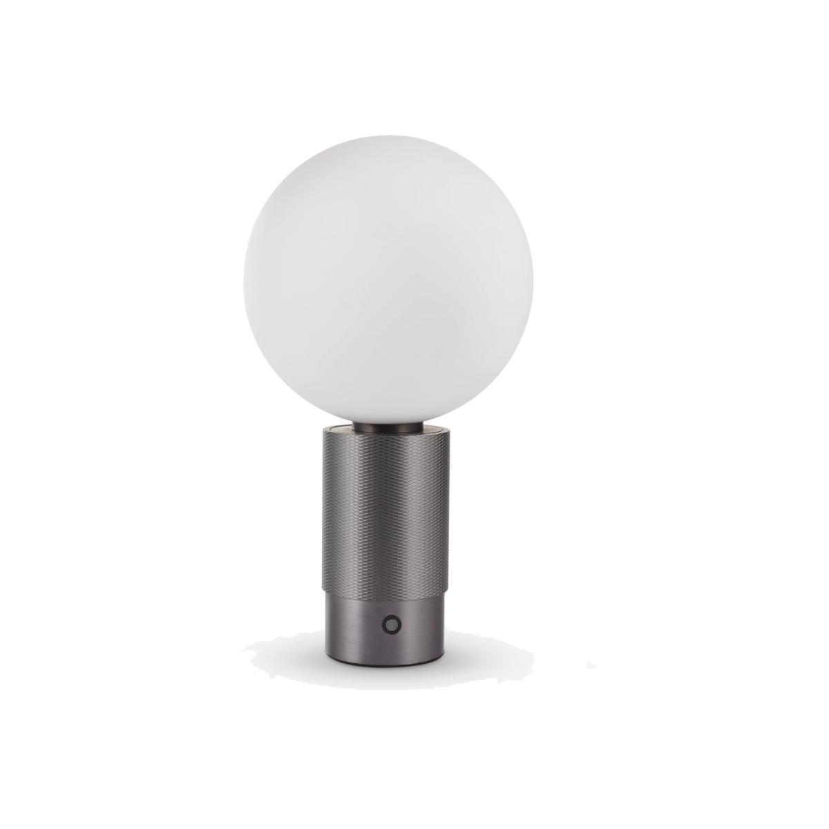 John Lewis Monty Rechargeable Portable Table Lamp, Black Brass – image 1