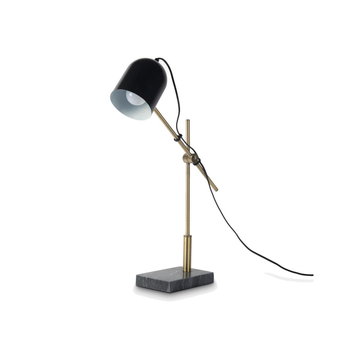 One.World Derby Complete Table Lamp, Rectangular Base, Black – image 1
