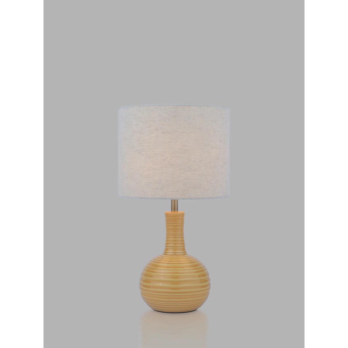 Laura Ashley Padley Glazed Ceramic Base Table Lamp, Ochre – image 3