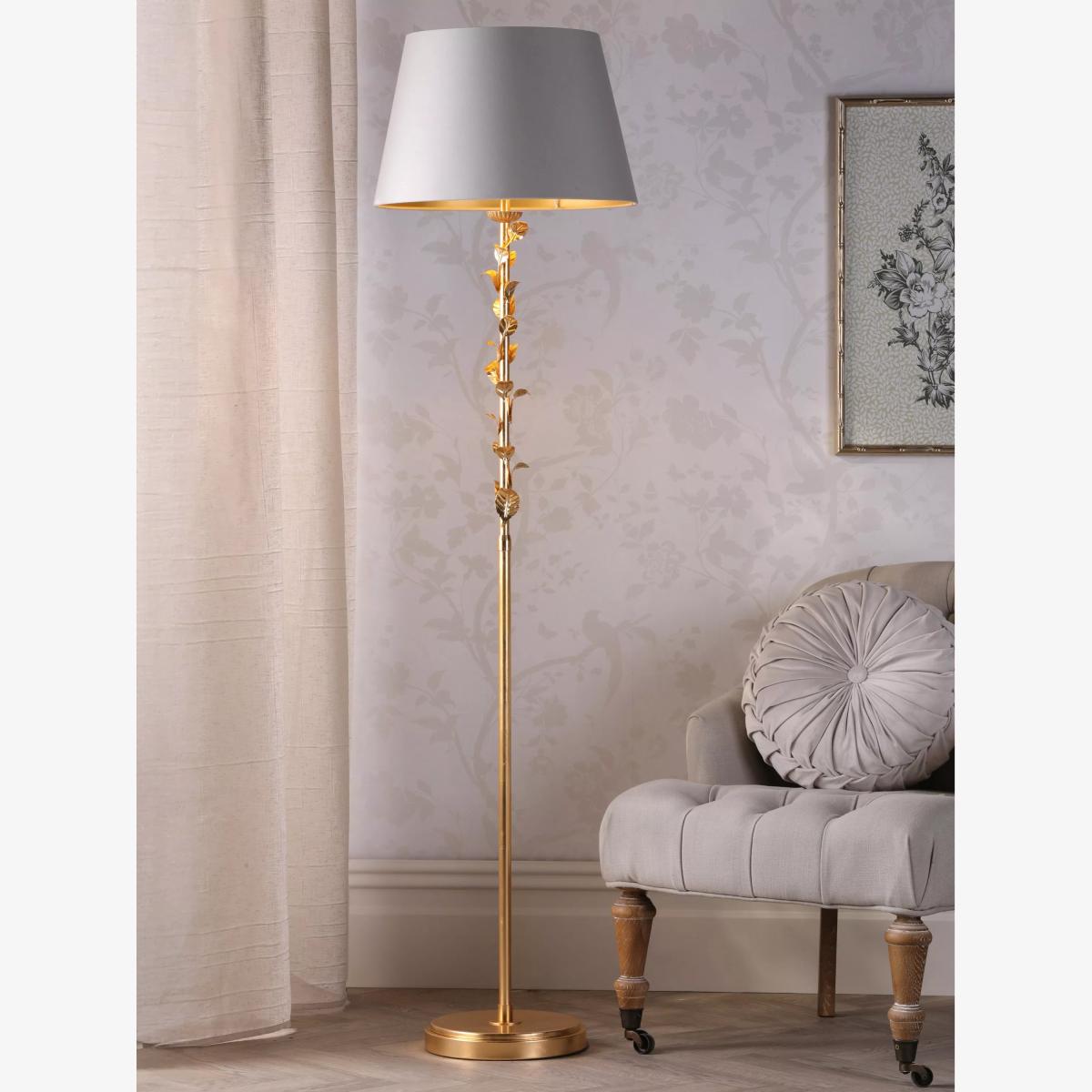 Laura Ashley Halton Floor Lamp, Gold – image 1