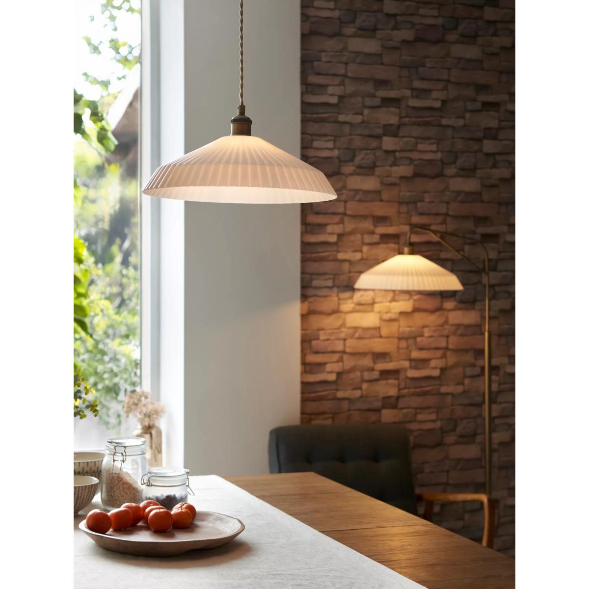 John Lewis Alexandra Glass Floor Lamp, Opal – image 7