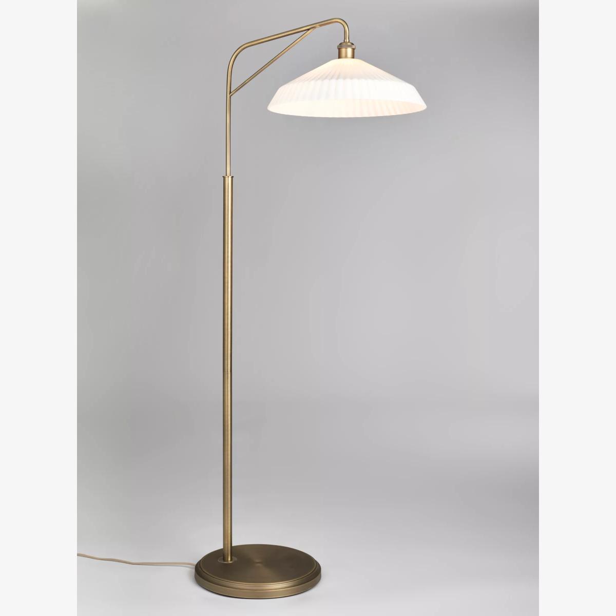 John Lewis Alexandra Glass Floor Lamp, Opal – image 1
